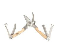 Sécateur multifonction 5 en 1 - Esschert Design - Acier inoxydable 14,9 cm Marron