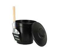 Esschert Design Seau à Cendres avec Pelle - Noir - FF288