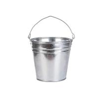 Esschert Design Seau en Zinc, Taille Moyenne, Gris