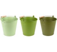 Esschert Design seau vert nuances assorties