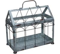 Esschert Design Serre Avec Verrouillable Couvercle Petit 29.3 x 15.4 X 26.4 CM Fer / Verre Avec Poignée Et Robuste Pieds