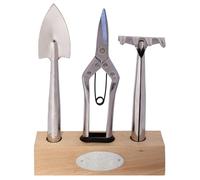 Esschert Design Set Outils De Jardin D'intérieur - 3 Outils - Acier Inoxydable