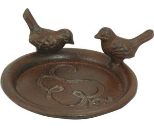 Esschert Design Soucoupe en Fonte "Oiseaux" - 1 pcs