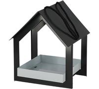 Esschert Design Station d'alimentation - Aide hivernale élégante pour les oiseaux gris foncé