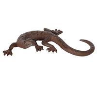 Esschert Design Statue de Jardin en Forme de lézard Fonte, Marron, 19,5 cm