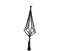 Esschert Design Suspension Macramé Noir pour Plantes - M