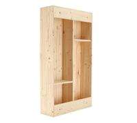 Esschert Design Table De Bar Murale Avec Étagère Rabattable L Naturel