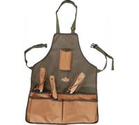 Esschert Design Tablier de jardin vert olive & marron