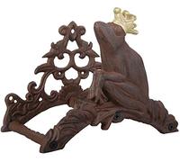 Esschert Design TG51 Support pour Tuyau d'arrosage en Fonte Motif Roi Grenouille