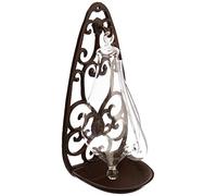 Esschert Design – Baromètre en verre TH31 – Support en fonte transparent 13,9×12×27,7 cm