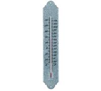 ESSCHERT DESIGN-Thermomètre en vieux zinc gris 9x1,1x49,5 cm