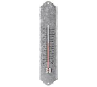 Esschert Design Thermomètre mural intérieur/extérieur jardin Zinc 30 cm OZ10