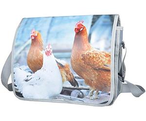 Esschert Design tp188 Sac bandoulière Poule, PP Tissu, Polyester, Multicolore, 38 x 13 x 30 CM