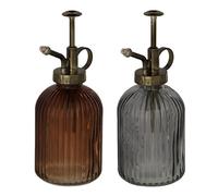ESSCHERT DESIGN-Vaporisateur en verre strié coloré - 8,2 x 7,6 x 19,2 cm
