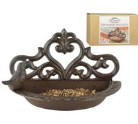 Esschert Design Wandfutterschale Bol de Nourriture En Coffret Cadeau Fonte