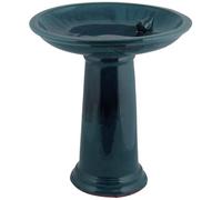 Esschert Fallen Fruits FB422 Ltd Bain d'oiseaux en céramique sur Pied Bleu
