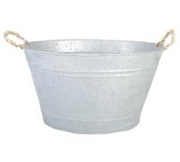 Bassine en vieux zinc