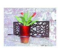 Esschert Design Support mural ornemental Fallen Fruits en fer pour 3 pots à fleurs