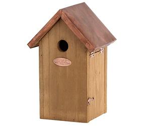 Esschert NK05 26 x 17 x 14 cm Design en Bois avec Toit en cuivre - Marron