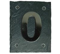 'Esschert numéro de maison"10" - "Arial, gris, hn010