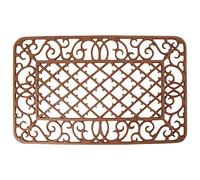 Esschert Paillasson rectangulaire en Fonte Marron 67 x 42 cm