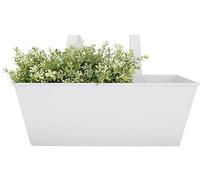 Jardinière blanche en zinc