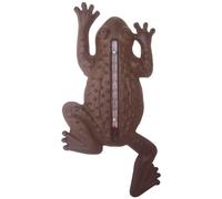 Thermomètre de jardin grenouille en fonte -