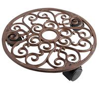 Esschert Design Chariot TG39 Fallen Fruits – rond pour plantes – marron