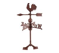Esschert WV10 Fallen Fruits Girouette Coq en Fonte Marron 690 mm x 360 mm x 360 mm