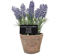 Lavande artificielle en pot - L 18,4 x l 11,5 x H 22,8 cm