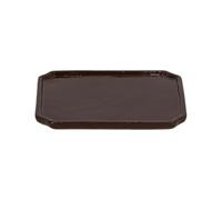 Esschert's Garden Plateau pour Pot à Bonsai Rectangulaire L en Céramique - Marron - L 24,5 X P 20,5 X H 1,9 Cm