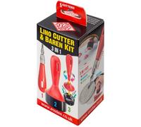 Essdee - Ensemble de Coupe-Crayon et de LINER 3 en 1, Divers, Rouge, 6 x 6, 8 x 13, 7 cm