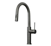 Essebagno Architek mitigeur évier douchette extractible gris gun métal