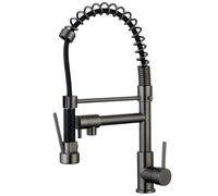 Essebagno Big Pro mitigeur évier à douchette mobile gris gun métal