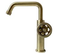Essebagno Indus mitigeur lavabo bas or brossé
