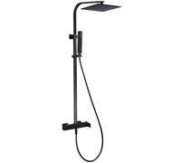 Essebagno Kiara colonne de douche noire avec mitigeur mécanique