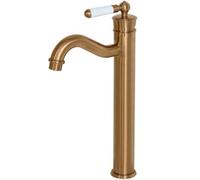 Essebagno Leeds mitigeur lavabo rétro haut cuivre brossé