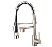 Essebagno Logus mitigeur évier à douchette mobile façon inox