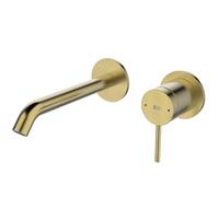 Essebagno Lollipop mitigeur encastré lavabo or brossé