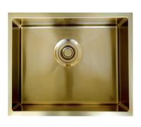 Essebagno Luisa évier 1 cuve seule 55x45 en inox or brossé