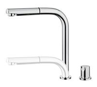 Essebagno Magic mitigeur évier chromé escamotable extractible 2 trous 'spécial fenêtre'