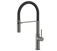 Robinetterie Cuisine Magneto mitigeur évier à douchette mobile gris gun métal Essebagno