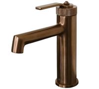 Essebagno Molette mitigeur lavabo bas cuivre brossé