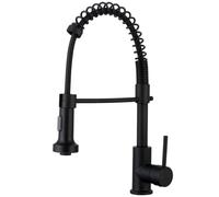 Plimo mitigeur évier à douchette noir mat