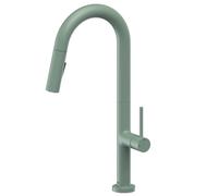 Essebagno Portofino mitigeur évier à douchette extractible gris vert