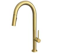 Essebagno Portofino mitigeur évier à douchette extractible or brossé