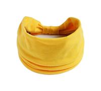 ESSEIEIE Bandeau de Sport élastique Couleur Unie, Bandeau, Style bohème Minimaliste(Yellow)