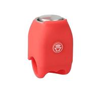 ESSEIEIE Sonnette de vélo électrique 120dB, klaxon étanche à la Pluie, Anneau Guidon Cyclisme VTT avec Coque en Gel silice, Accessoires Portables Cloches Route(Red)