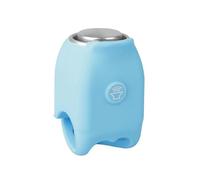 ESSEIEIE Sonnette de vélo électrique 120dB, klaxon étanche à la Pluie, Anneau Guidon Cyclisme VTT avec Coque en Gel silice, Accessoires Portables Cloches Route(Blue)