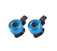 ESSEIEIE Sonnette de vélo en Alliage d'aluminium, 1/2 pièces, Alarme sécurité for Route et VTT, Guidon Cyclisme, klaxon, Accessoires(Blue 2pcs)